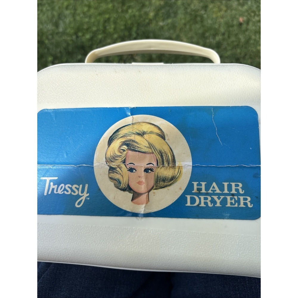 VTG 1963 Hasbro Tressy Hair Dryer w/Case Parts Only Not Tested